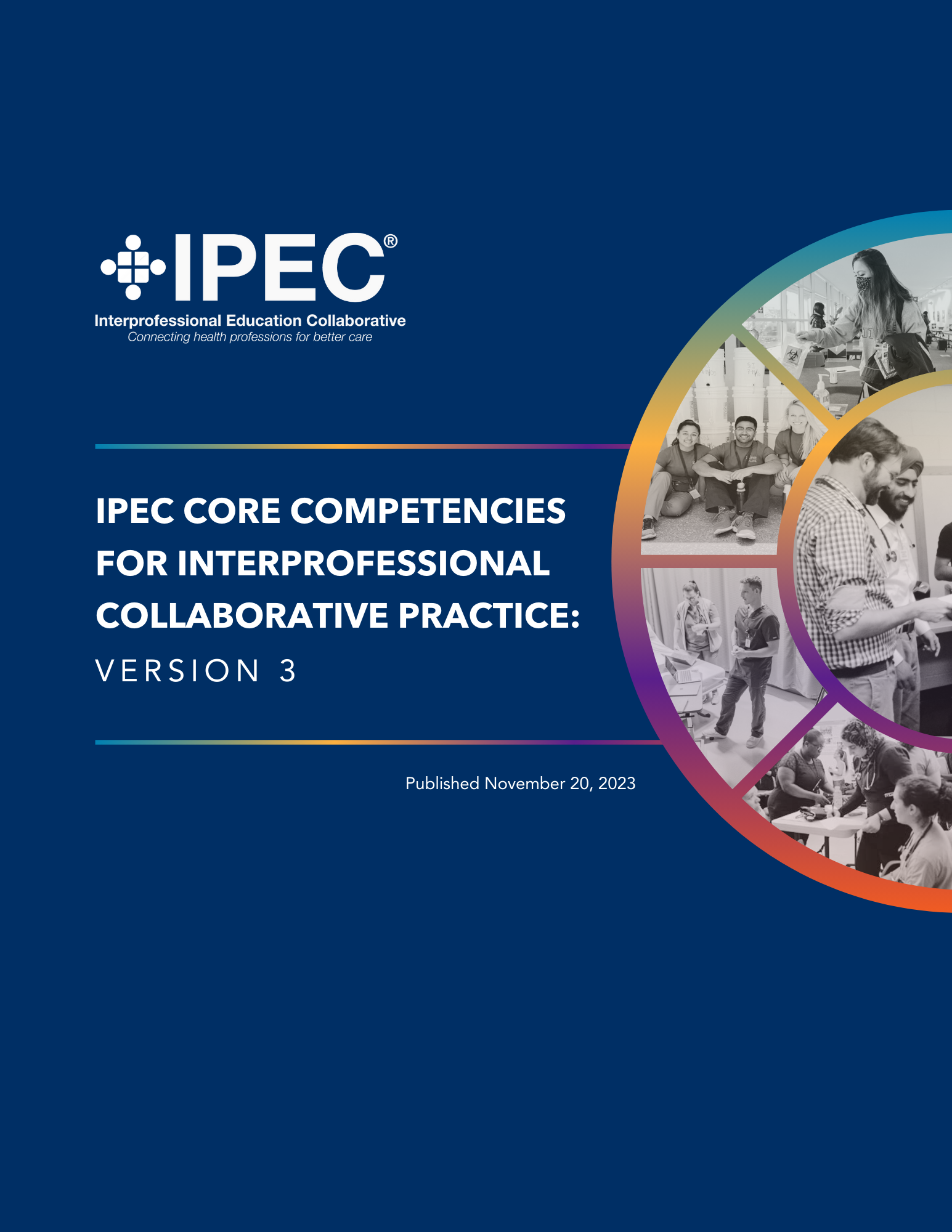 Cover of report on the 2023 IPEC Core Competencies